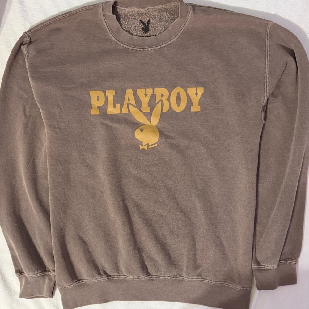 PLAYBOY Men's Crewneck Sweater in Gray